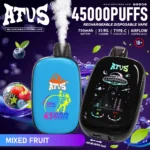 ATVS Smart Touch Screen 45000 PUFFS – 38 ml, 750 mAh Baterija & Dotikovni Zaslon - slika 2