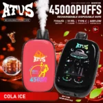ATVS Smart Touch Screen 45000 PUFFS – 38 ml, 750 mAh Baterija & Dotikovni Zaslon - slika 3