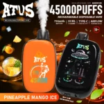 ATVS Smart Touch Screen 45000 PUFFS – 38 ml, 750 mAh Baterija & Dotikovni Zaslon - slika 8