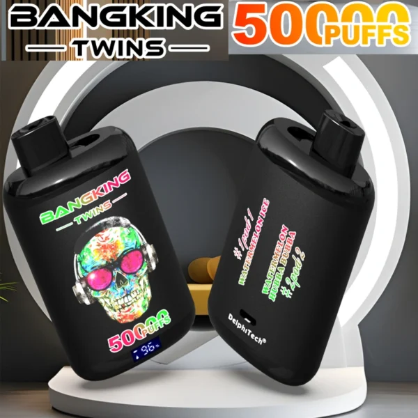 Bang King Twins 50000 Puffs – Premium enkratna elektronska cigareta z 2 okusoma in do 50000 uporabami