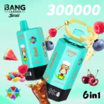 Bang Leader Stoll 300000 Puffs Vape – 6-v-1 aromatični sistem Ultra High Capacity Mesh Coil Type-C Charging OEM/ODM združljiv - slika 3