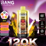 Bang Legend 120000 Puffs 5 v 1 okusi – Enkratni vape za vrhunsko izkušnjo - slika 3