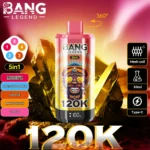 Bang Legend 120000 Puffs 5 v 1 okusi – Enkratni vape za vrhunsko izkušnjo - slika 7