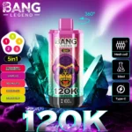 Bang Legend 120000 Puffs 5 v 1 okusi – Enkratni vape za vrhunsko izkušnjo - slika 8