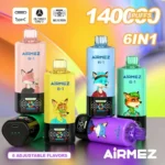 Airmez FOX 140.000 potegov 6 v 1 | E-cigareta za enkratno uporabo nove generacije