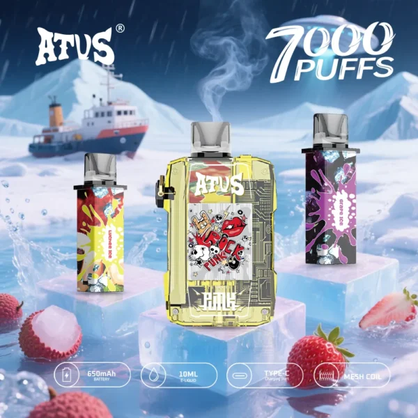 ATVS WARSHIP 7000 PUFFS: 7000 Puff Disposable Vape with Mesh Coil