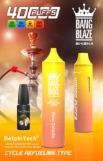 BANG BLAZE SHISHA 40000 Puffs z nizko vsebnostjo nikotina Polnilni enkratni vape (pravi izdelek) - slika 2