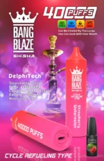 BANG BLAZE SHISHA 40000 Puffs z nizko vsebnostjo nikotina Polnilni enkratni vape (pravi izdelek) - slika 4