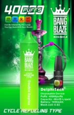 BANG BLAZE SHISHA 40000 Puffs z nizko vsebnostjo nikotina Polnilni enkratni vape (pravi izdelek) - slika 10
