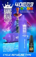 BANG BLAZE SHISHA 40000 Puffs z nizko vsebnostjo nikotina Polnilni enkratni vape (pravi izdelek) - slika 11