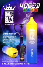 BANG BLAZE SHISHA 40000 Puffs z nizko vsebnostjo nikotina Polnilni enkratni vape (pravi izdelek) - slika 13